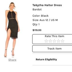 Bardot Tabytha Halter Dress